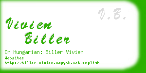 vivien biller business card